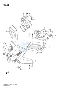 LT-A750X (P28-P33) drawing FRONT GRILLE (LT-A750XL1 P33)