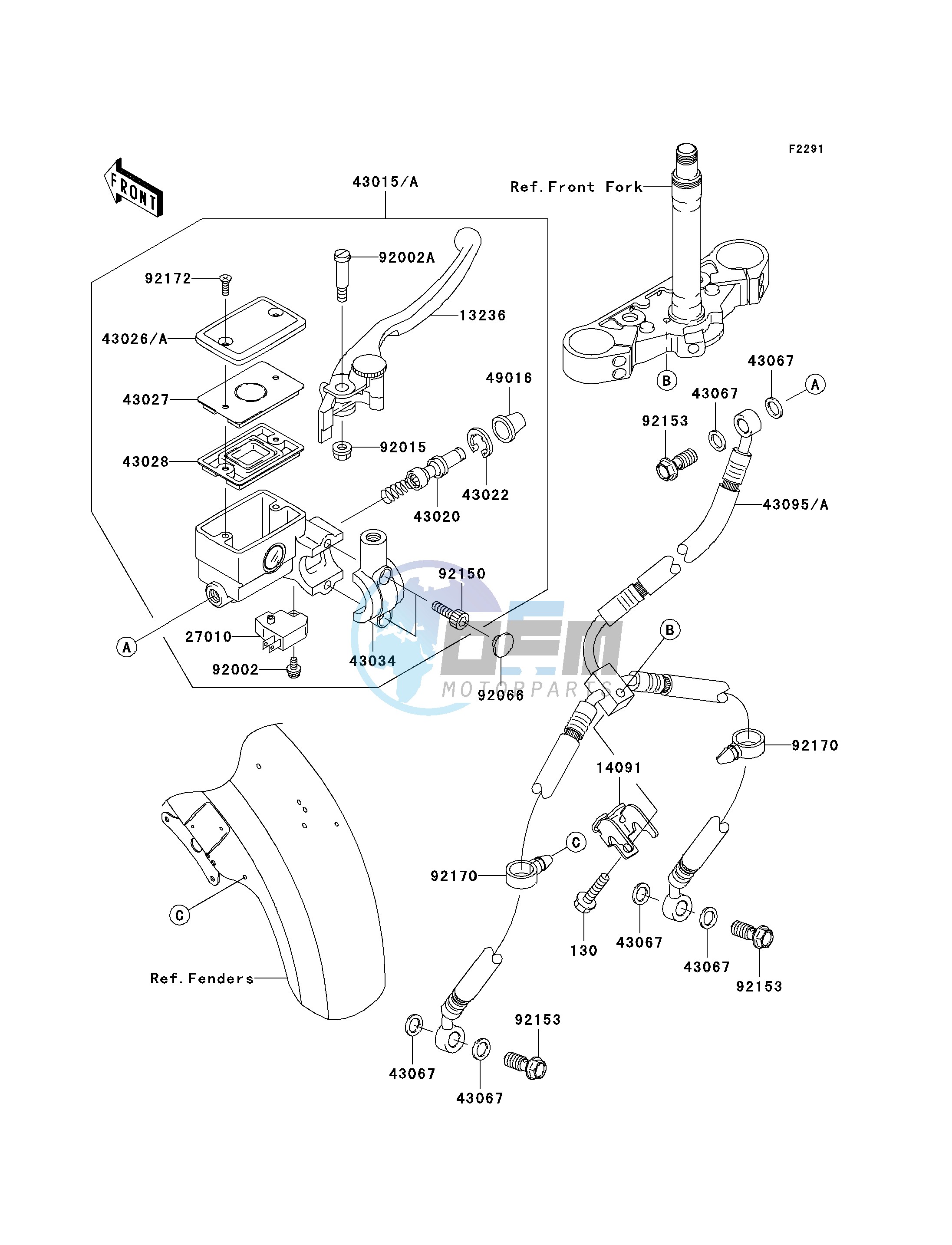 FRONT MASTER CYLINDER