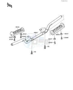 KLT 185 A [KLT185] (A1-A2) [KLT185] drawing FOOTRESTS