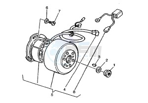 W8 125 drawing FLYWHEEL