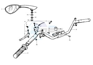 ET4 125-150 drawing Rear brake control