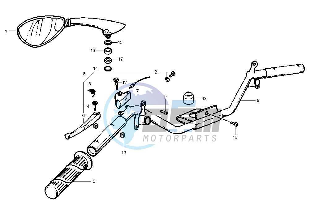 Rear brake control