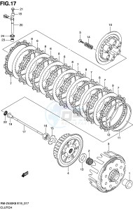 RM-Z450 (E19) drawing CLUTCH