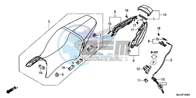 SEAT/ REAR COWL