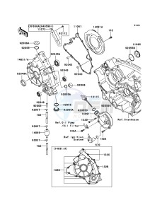 KVF650 4x4 KVF650D9F EU GB drawing Engine Cover(s)