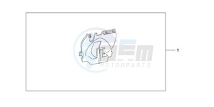 CB1000RA9 UK - (E / ABS MPH) drawing U-LOCK HOLDER