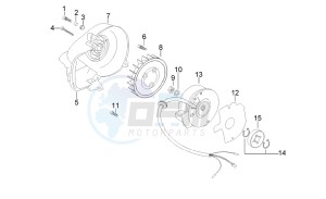 SR 50 Air (Horizontal cylinder) drawing Flywheel