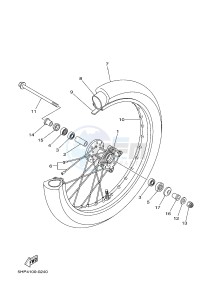 TT-R125 TT-R125LWE (2PTC) drawing FRONT WHEEL