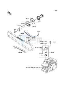 KLX110 KLX110CDF EU drawing Camshaft(s)/Tensioner