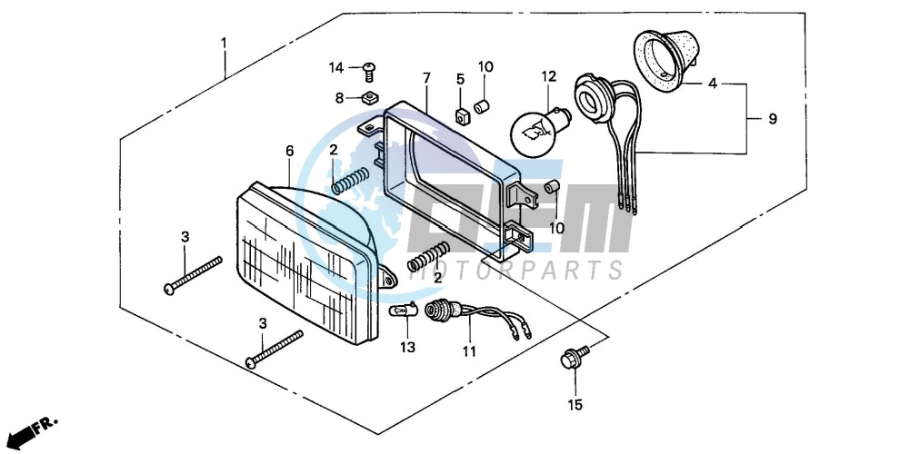 HEADLIGHT (NH80MDR/MSR)