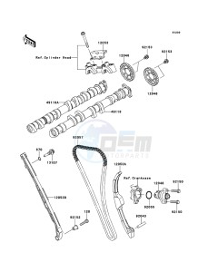 NINJA_ZX-10R_ABS ZX1000KEF FR XX (EU ME A(FRICA) drawing Camshaft(s)/Tensioner