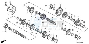 VT750C9 E / KMH drawing TRANSMISSION