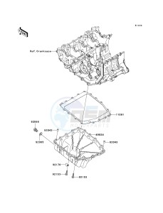 ZX 600 P [NINJA ZX-6R] (7F-8FA) P8F drawing OIL PAN