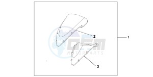 CBR600F4 drawing WINDSHIELD