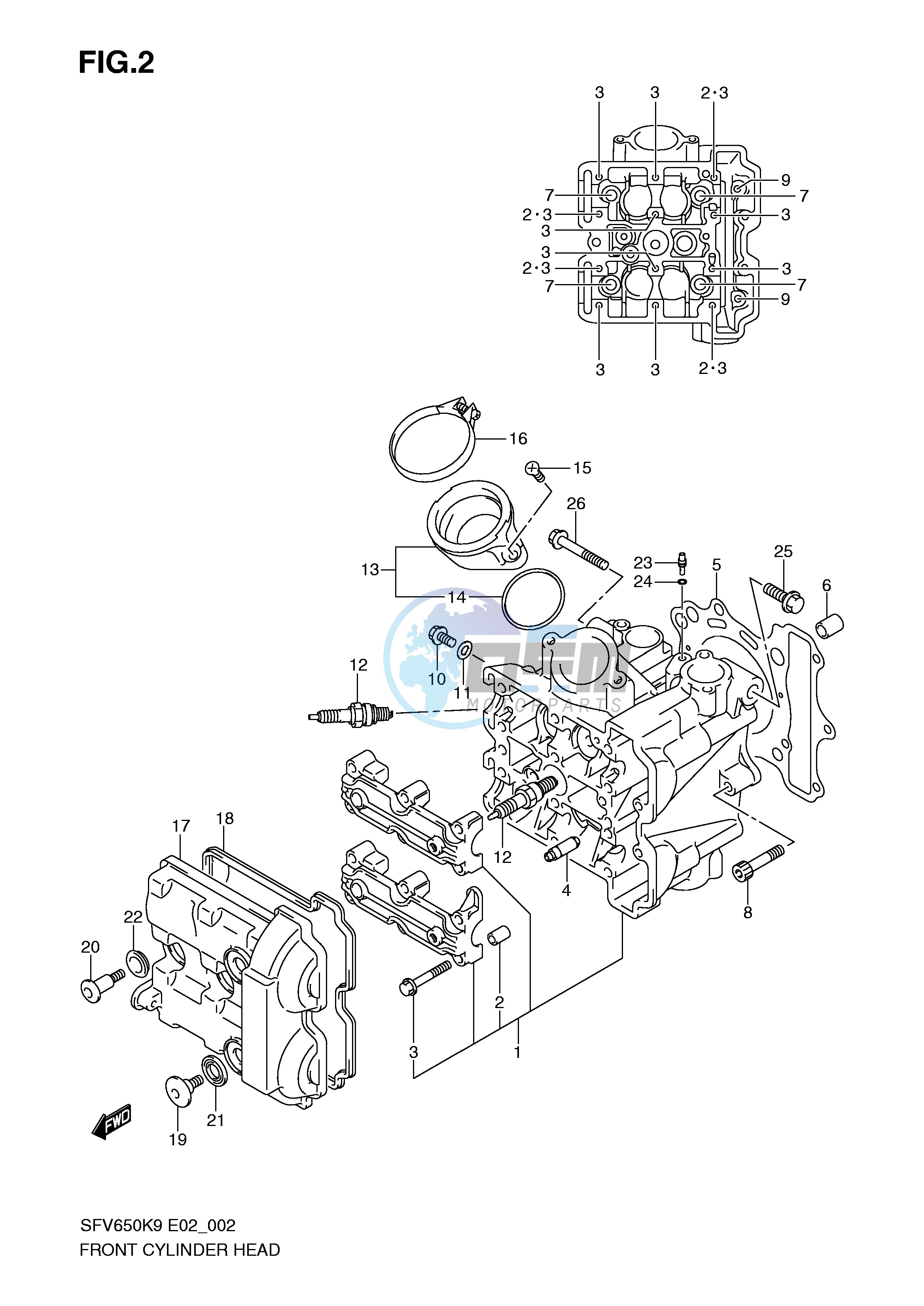 FRONT CYLINDER HEAD