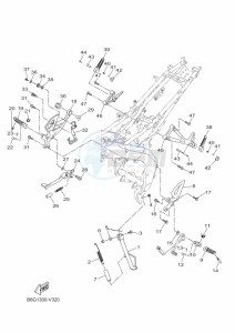 MT-125 MTN125-A (B6G1) drawing STAND & FOOTREST