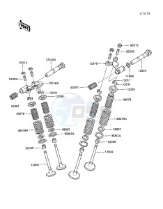 KL 250 D [KLR250] (D7-D9) [KLR250] drawing VALVE