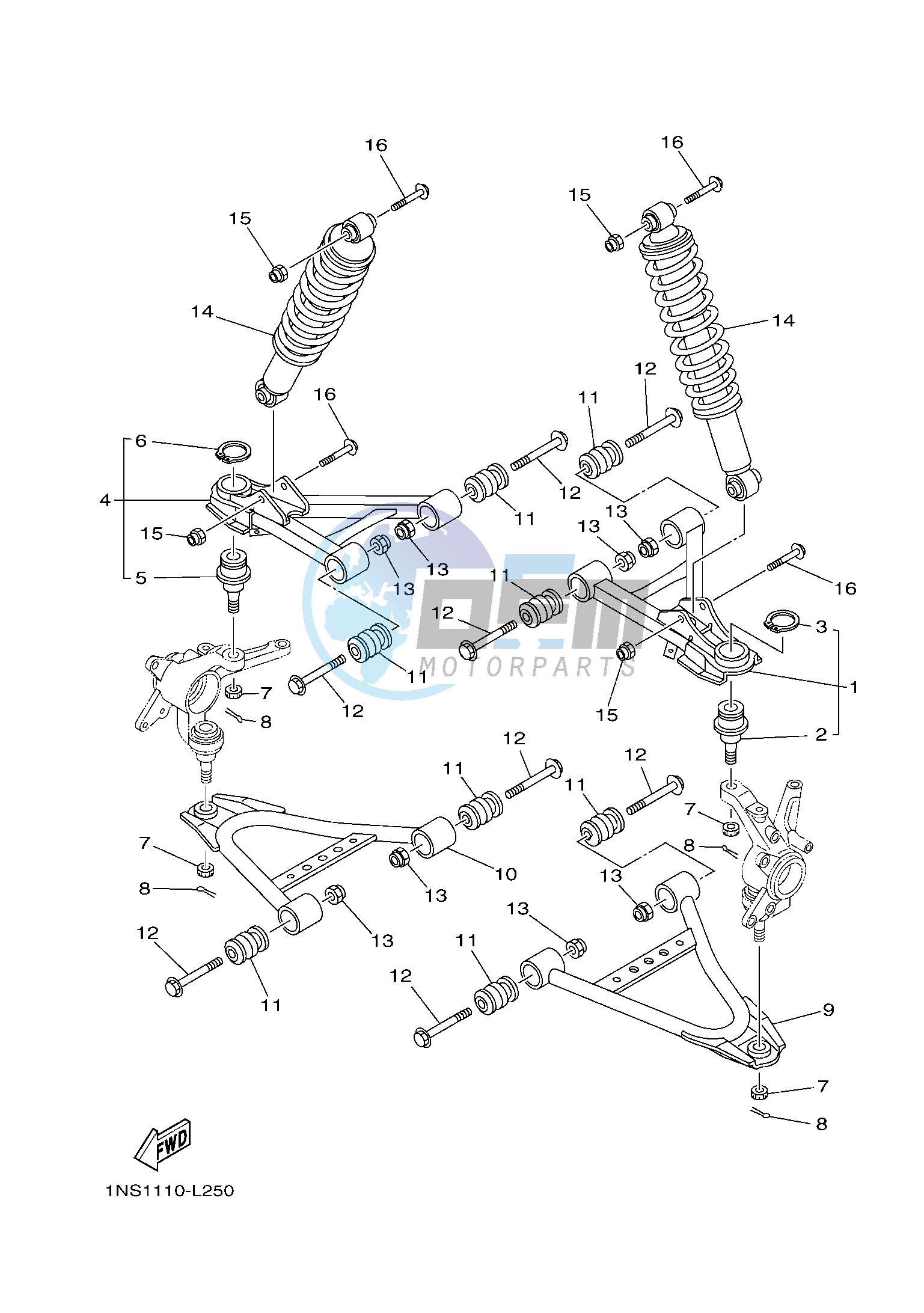 FRONT SUSPENSION & WHEEL