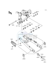 NINJA_250SL_ABS BX250BFF XX (EU ME A(FRICA) drawing Swingarm