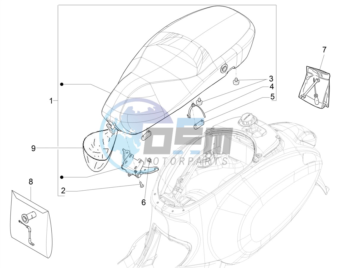 Saddle/seats