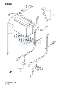 DL 1000 V-STROM EU-UK drawing BATTERY