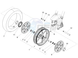 SHIVER 900 E4 ABS NAVI (APAC) drawing Front wheel