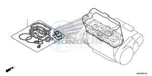 CB1100CAH UK - (E) drawing GASKET KIT A