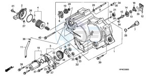 TRX420FEA Europe Direct - (ED / 2ED 4WD) drawing FRONT CRANKCASE COVER