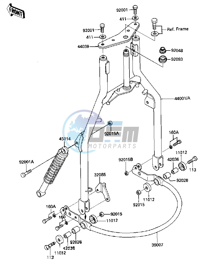 FRONT FORK -- 84-85 C2_C3- -