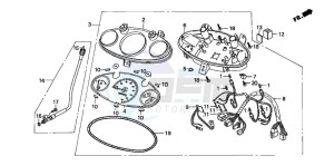 SZX50S X8R-S drawing SPEEDOMETER