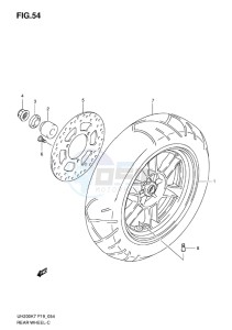 UH200G BURGMAN EU drawing REAR WHEEL