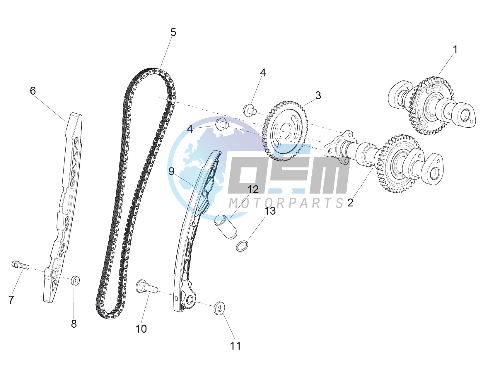 Rear cylinder timing system