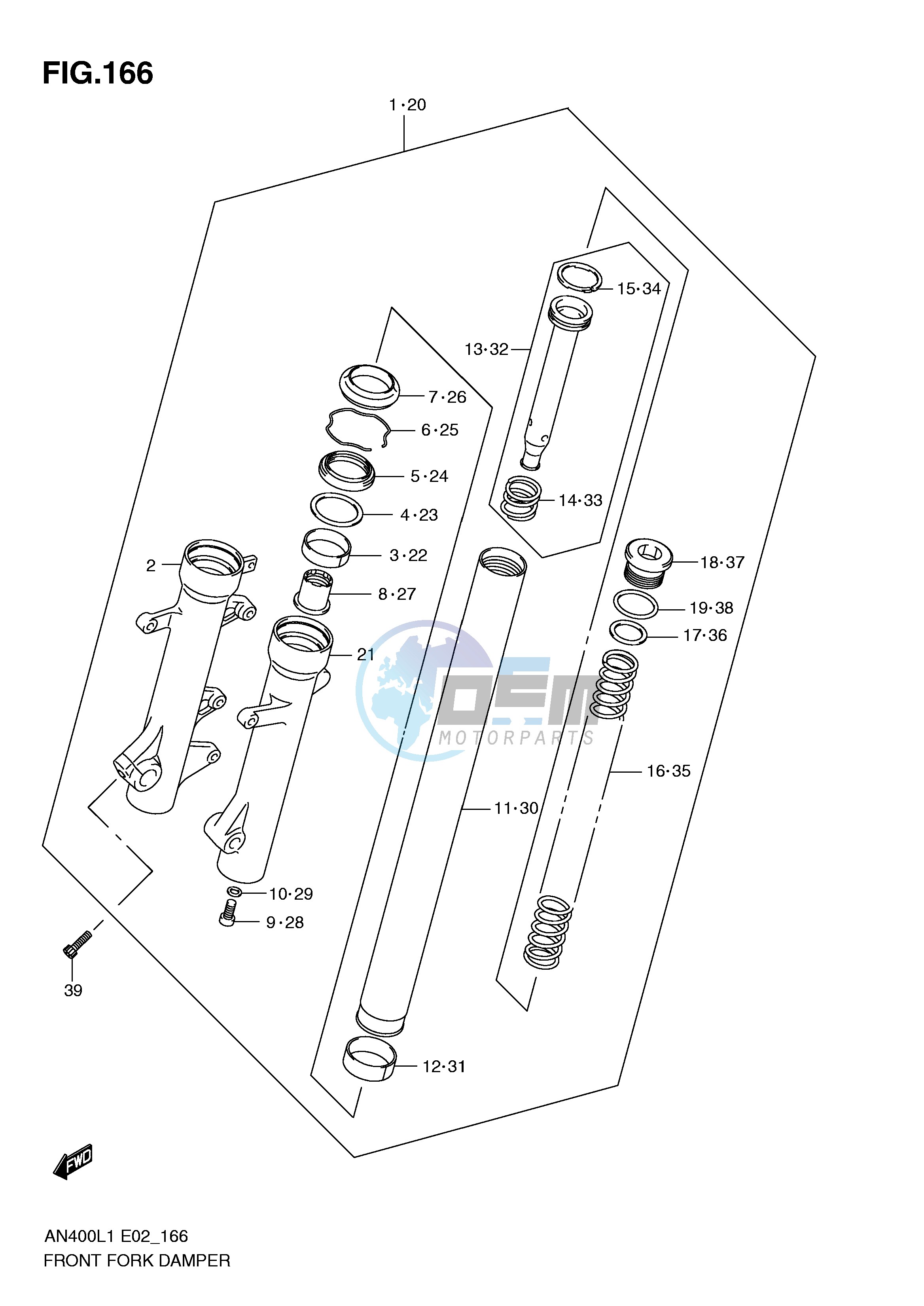 FRONT FORK DAMPER (AN400AL1 E19)