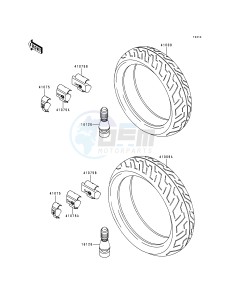 ZX 750 P [NINJA ZX-7R] (P1-P4) [NINJA ZX-7R] drawing TIRES