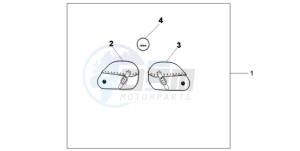 VT750C9 Australia - (U / MME) drawing LEATHER SADDLE BAG SET