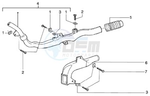 Runner 50 purejet drawing Belt cooling tube - Intake tube