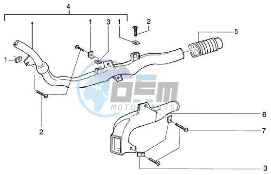 Belt cooling tube - Intake tube