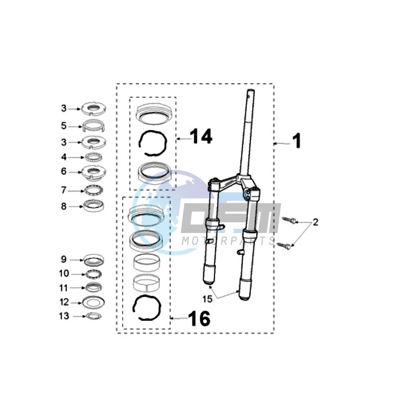 FRONT FORK / STEERINGHEAD 8