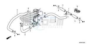 VFR1200XC drawing AIR INJECTION CONTROL VALVE