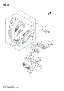 VLR1800 (E2) drawing REAR COMBINATION LAMP (VLR1800L1 E2)