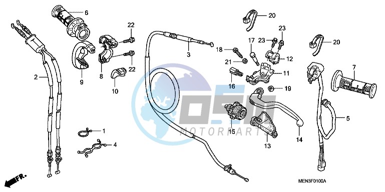 HANDLE LEVER/SWITCH/CABLE