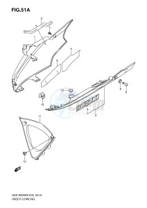 GSX-R600 (E2) drawing UNDER COWLING (MODEL K9)