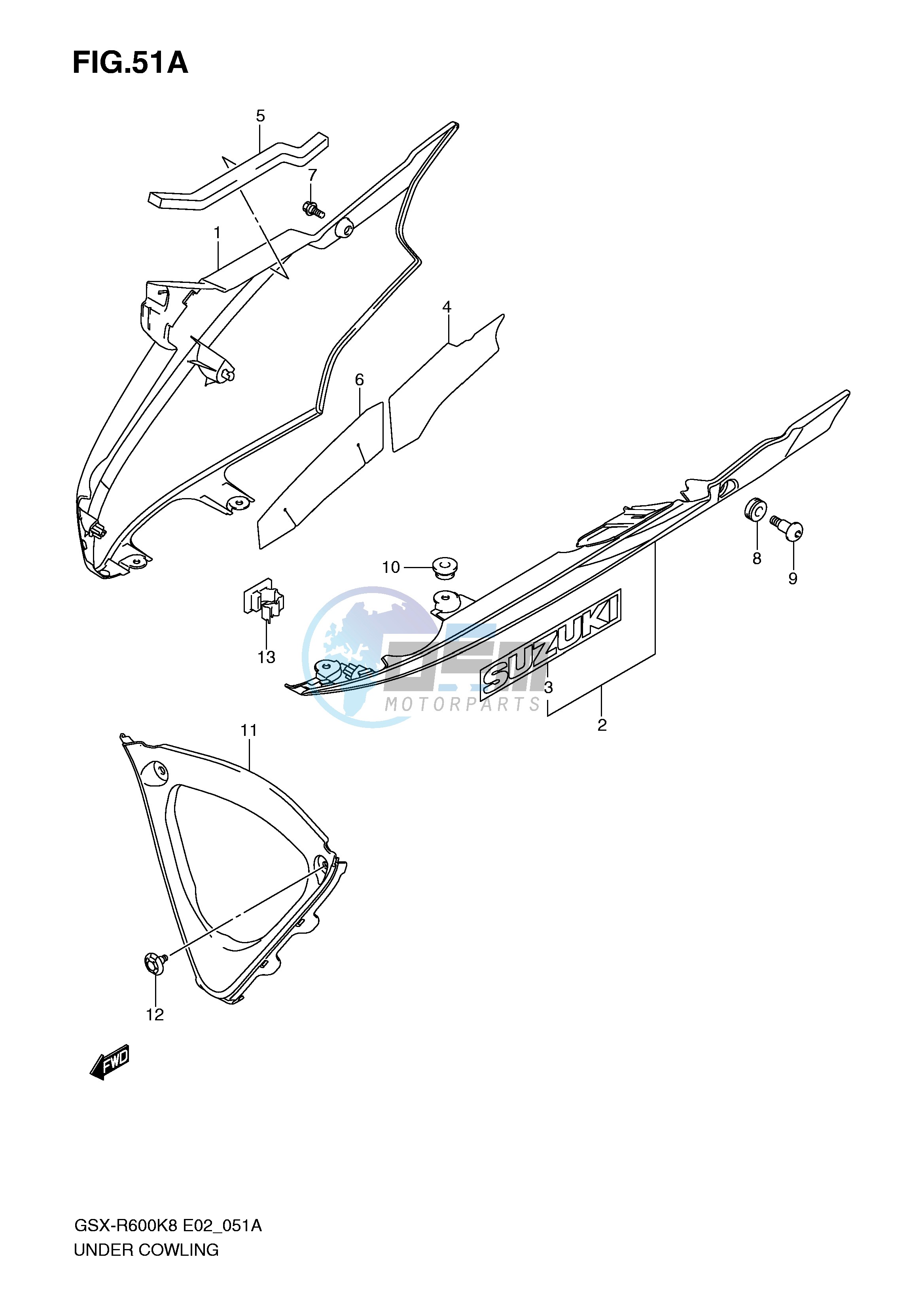 UNDER COWLING (MODEL K9)