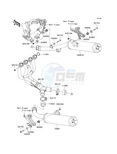 KRF 750 F [TERYX 750 4X4 NRA OUTDOORS] (F8F) C8FA drawing MUFFLER-- S- -