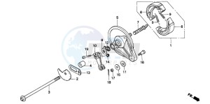 CRM75R drawing REAR BRAKE PANEL