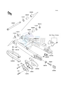 KX85 / KX85 II KX85-B5 EU drawing Swingarm