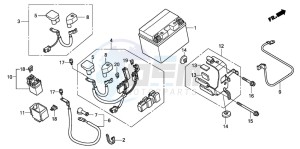 CBF1000T drawing BATTERY