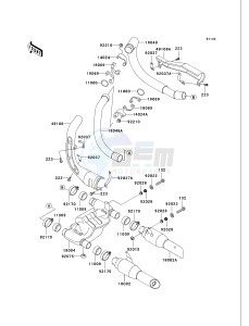 VN 750 A [VULCAN 750] (A20-A21) [VULCAN 750] drawing MUFFLER-- S- -