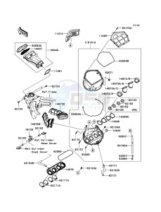 NINJA ZX-10R ZX1000D6F FR GB XX (EU ME A(FRICA) drawing Air Cleaner