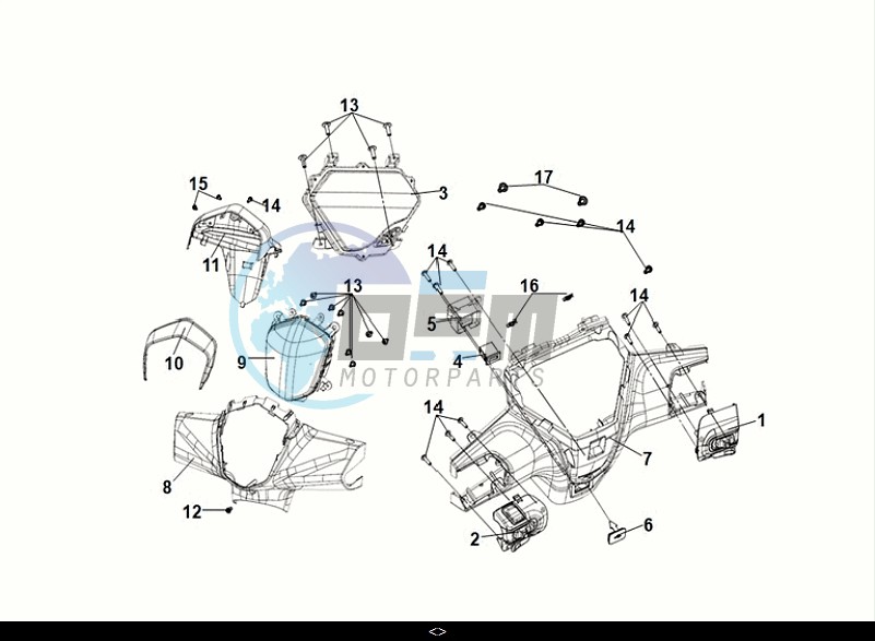 HANDLE COVER - HEAD LIGHT